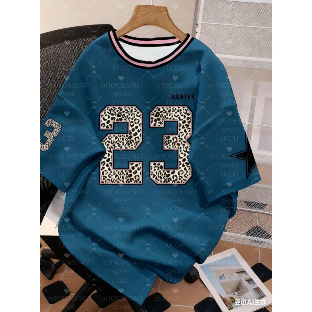 

Printed American casual digital printed T-shirt 5XL