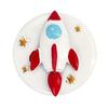 Space Themed Decoration Cartoon Astronaut Resin Refrigerator Magnet, 3D Flying Saucer Fridge Magnet Theme for Kitchen Office Whiteboard Cabinet