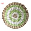 Halm Runde veggdekorasjonsanheng Kreativ retro etnisk bakgrunn Veggdekor i marokkansk stil Håndvevde oppheng Diameter 20/25/30 cm