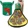 Filz Faltbare Spielzeugaufbewahrungstasche Abnehmbar Staubdicht Groß Bausteine Kinder Spielmatte Niedliches Tier Schrank Organizer Ziplock-Beutel
