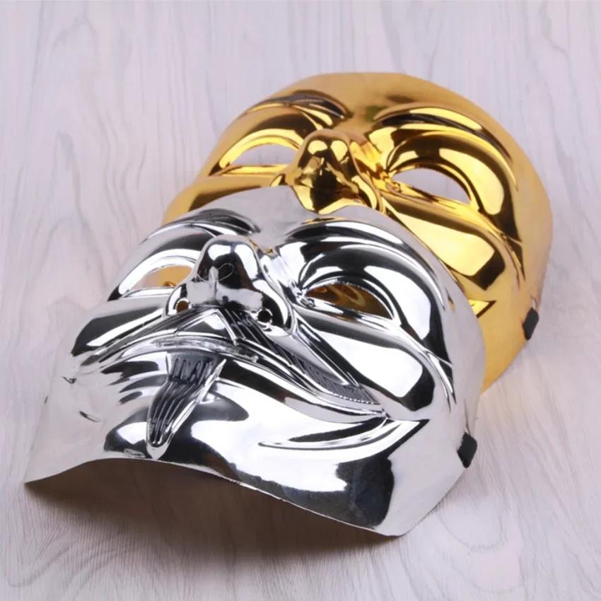 1Pc Movie Cosplay V for Vendetta Hacker Mask Anonymous Killer Mask Adult Kids Film Theme Mask Halloween Christmas Party Gift