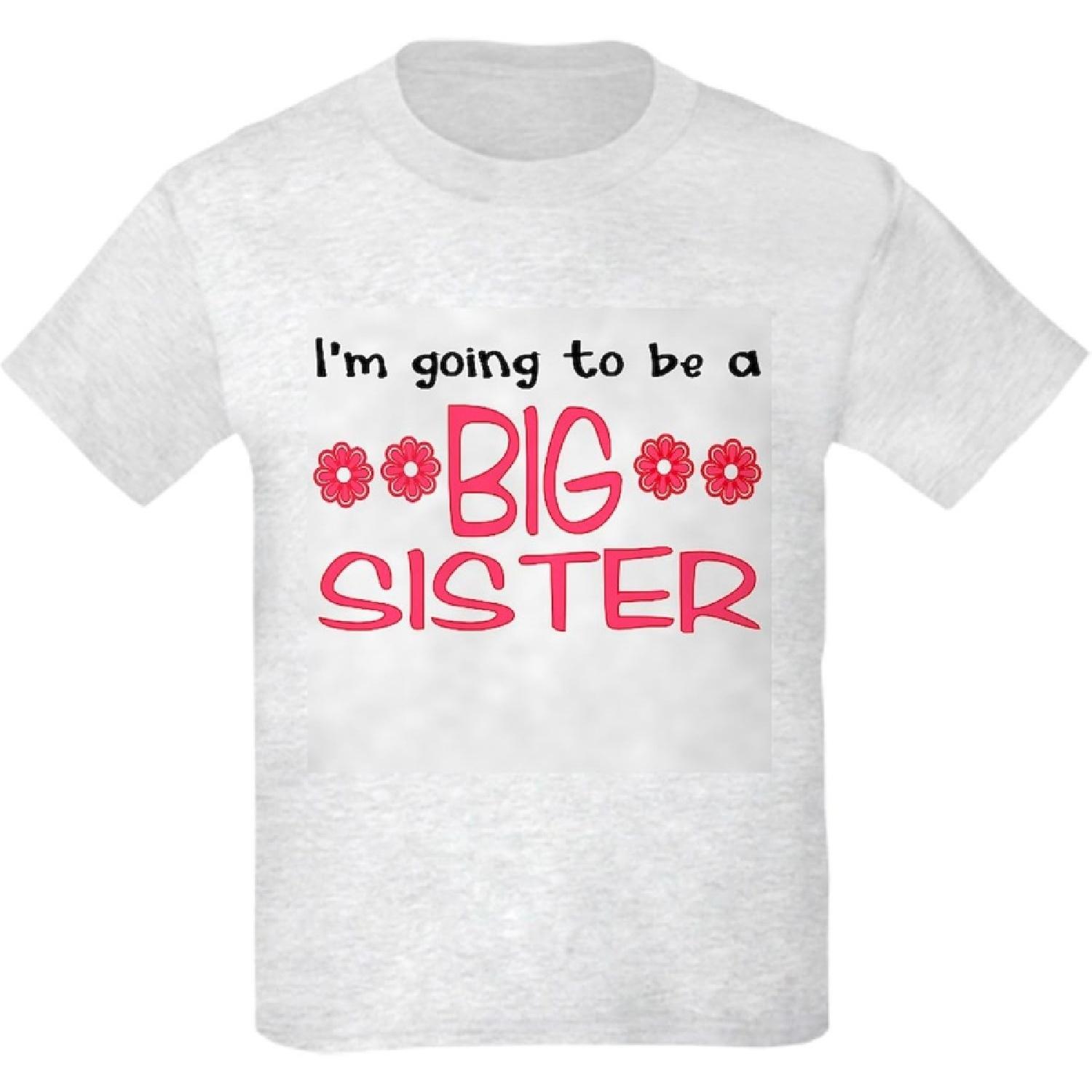CafePress Big Sister Kids Light T Shirt Youth Kids Cotton T-Shirt XXXXXL белый