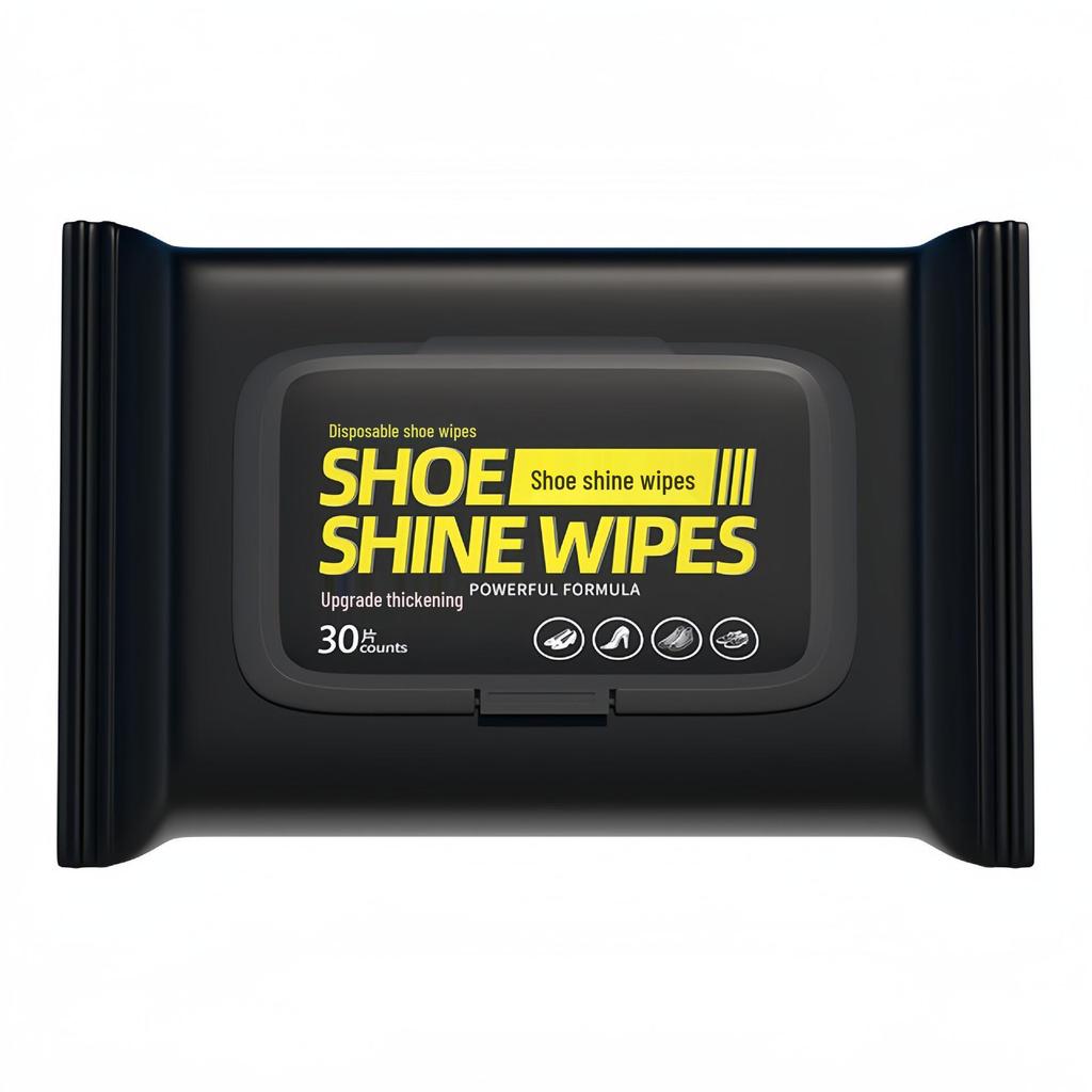 White Shoe Cleaner No-Rinse Wipes: Whitening & De-Yellowing Stain Remover