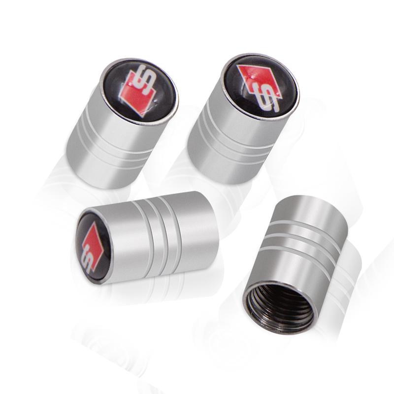 Buy 4PCS Car Tire Valve Stems Caps Wheel Emblem Audi A3 For Audi SLine