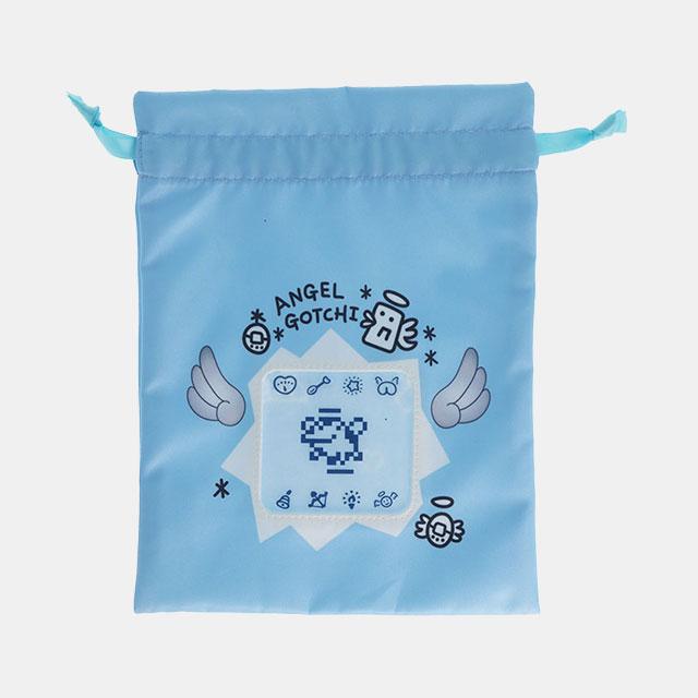 [Bandai] Tamagotchi Tenshitchi Drawstring Pouch Blue
