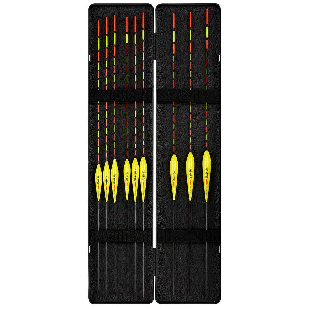 Fishing Float Combination Set Fishing Bobbers with Storage Box Fishing Floats Bobbers High Sensitivity for Outdoor Fishing