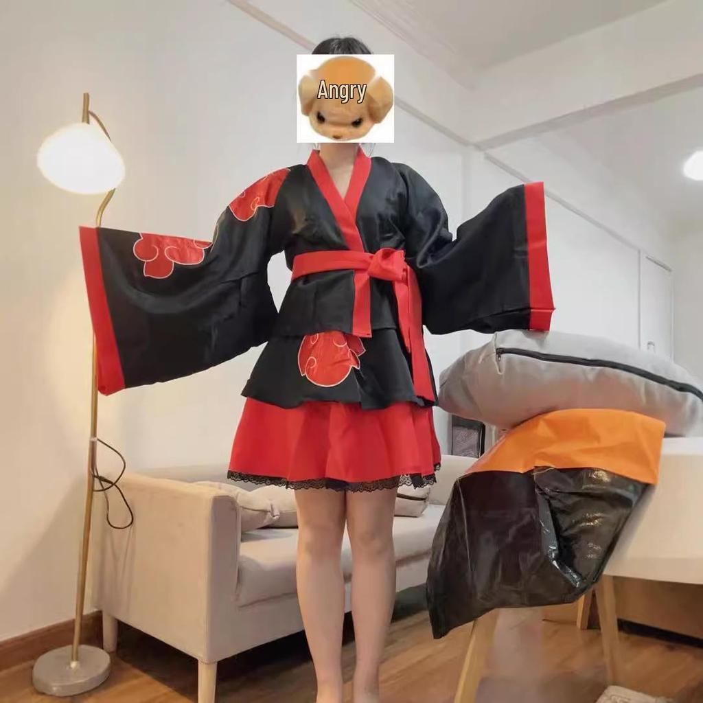 Pánský cosplay kostým kimono Naruto Shippuden Uzumaki