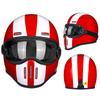 Fiberglass Retro Full Face Motorcycle Helmet Men Women Small Shell Pig Nose Design Harley Cruiser Style