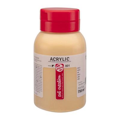 Acrylic Paint - Gold - 801 - 750 Ml Pot - Talens Art Creation