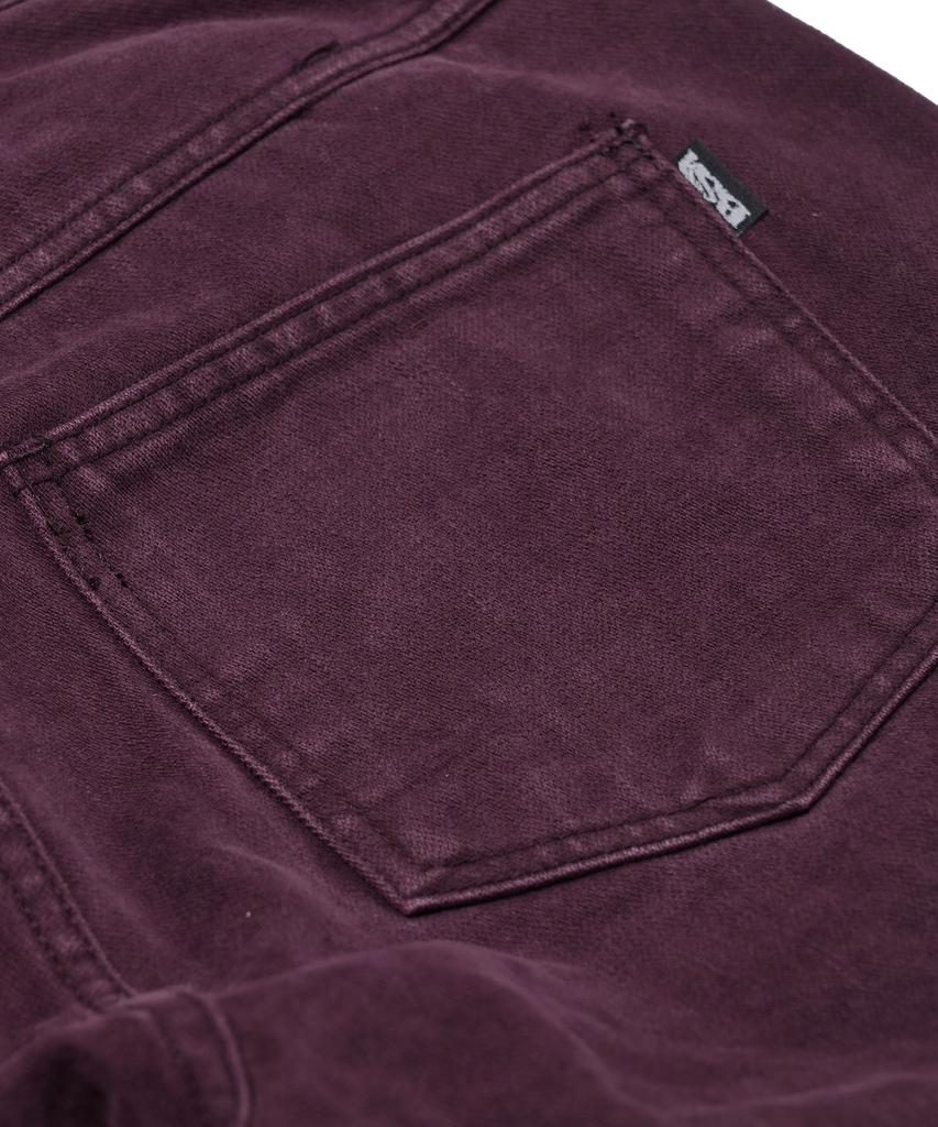 Bieseulaebis Patch Pocket Cotton Pants Wine