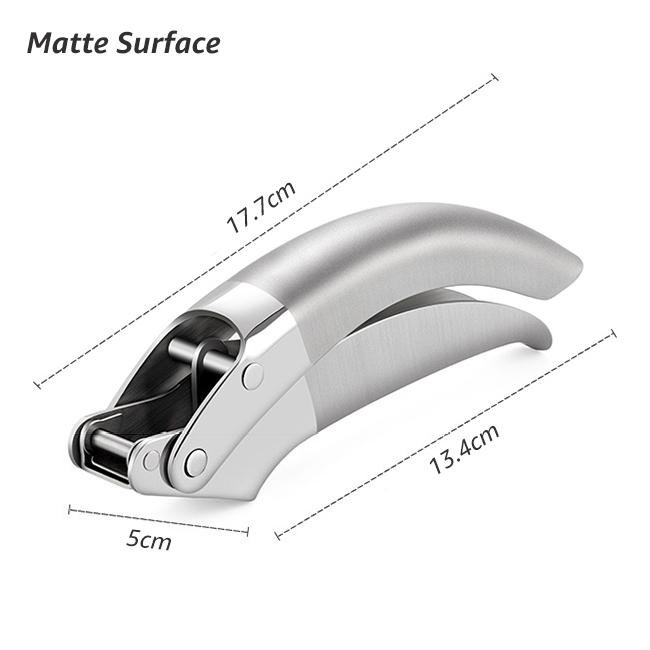 Heavy-Duty Stainless Steel Garlic Press, No
