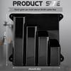 4 Pockets Aluminum Zip Ties Holder Wall Mounted Universal Cable Tie Storage Rack for Workshop Basement Utility Room Warehouse