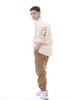Seinteukeulu Two-Layer Wide Cargo Jogger Pants W2-308J Camel