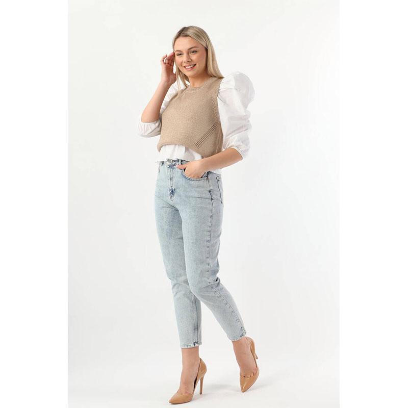 

Женские джинсы Mom Fit с высокой талией Ice Blue