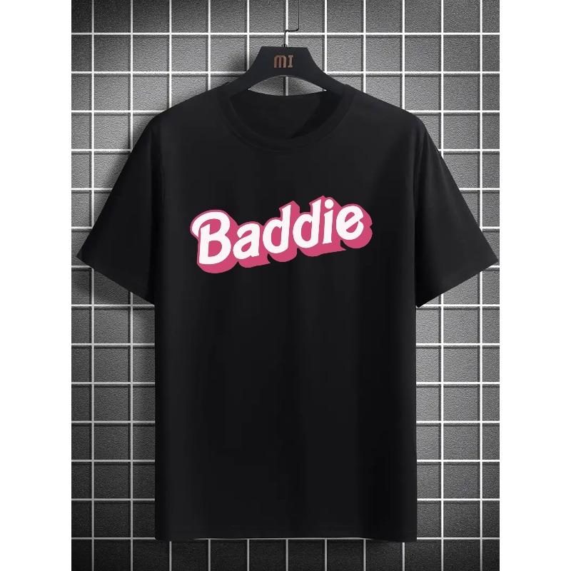 

European sizes Fashionable, Elegant, And Minimalist Print Men S Short-Sleeved T-Shirt - Striking Red T-Shirt with a Baddie Print 4XL чорний