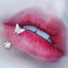 Stainless Steel 4mm Soft Clay Bead Lip Ring Butterfly Zircon Horseshoe Piercing Jewelry Punk Style