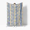 Soft Blue-Themed Cartoon Moon Fluffy Blanket, Suitable For Bedrooms, Sofas, Trips And Picnics. An Ideal Gift