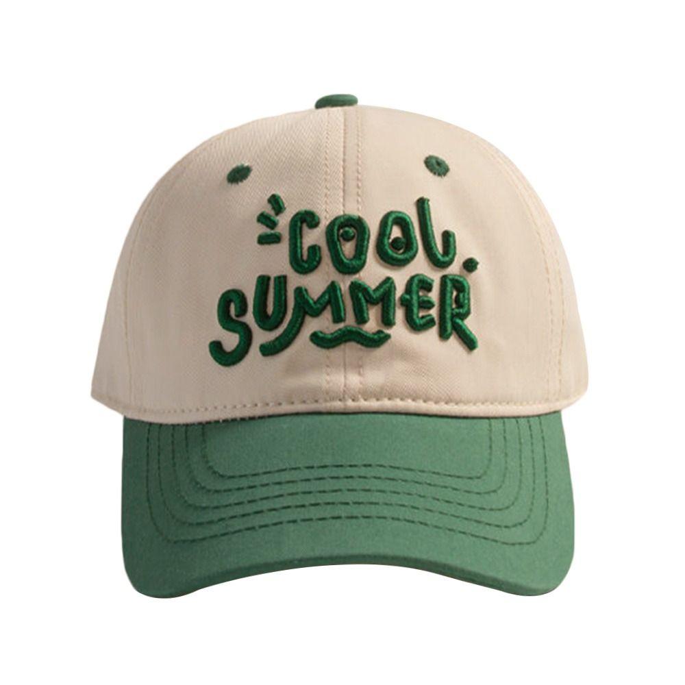 2-7 Years Adjustable Sun Hat Letter Embroidery Beach Cap Summer Kids Baseball Caps  Children