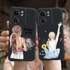 Couple Love Heart Pattern back shell For Motorola Edge 40 Neo Edge40 5G Ultra Soft Slim Black Case Flower Capa Silicone Coque