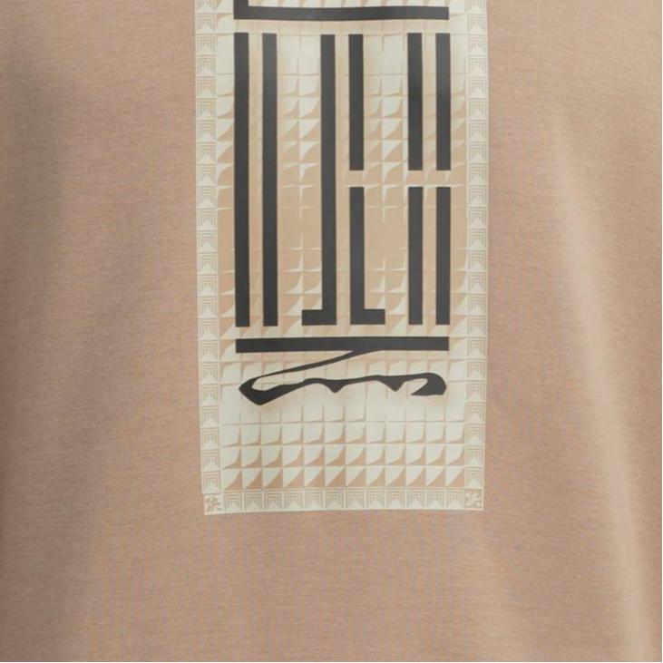 Adidas Logo Crew Solid Pattern Print Round Neck Long Sleeve Sweatshirt Men Tops Pink Brown HN8970