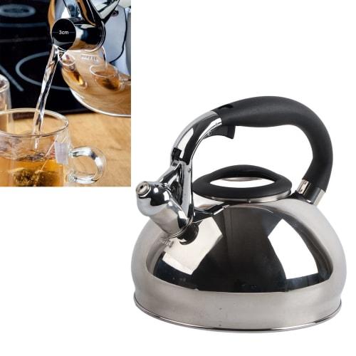 Whistling Tea Kettle, 304 Stainless Steel Whistling Teapot, Fast Heating & Large Capacity Water Kettle with Ergonomic Handle for Home, Kitchen, and Of
