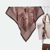 New Women's Temperament Small Square Scarf Decorative Scarf Velvet Small Silk Scarf New Autumn and Winter Warm Scarf