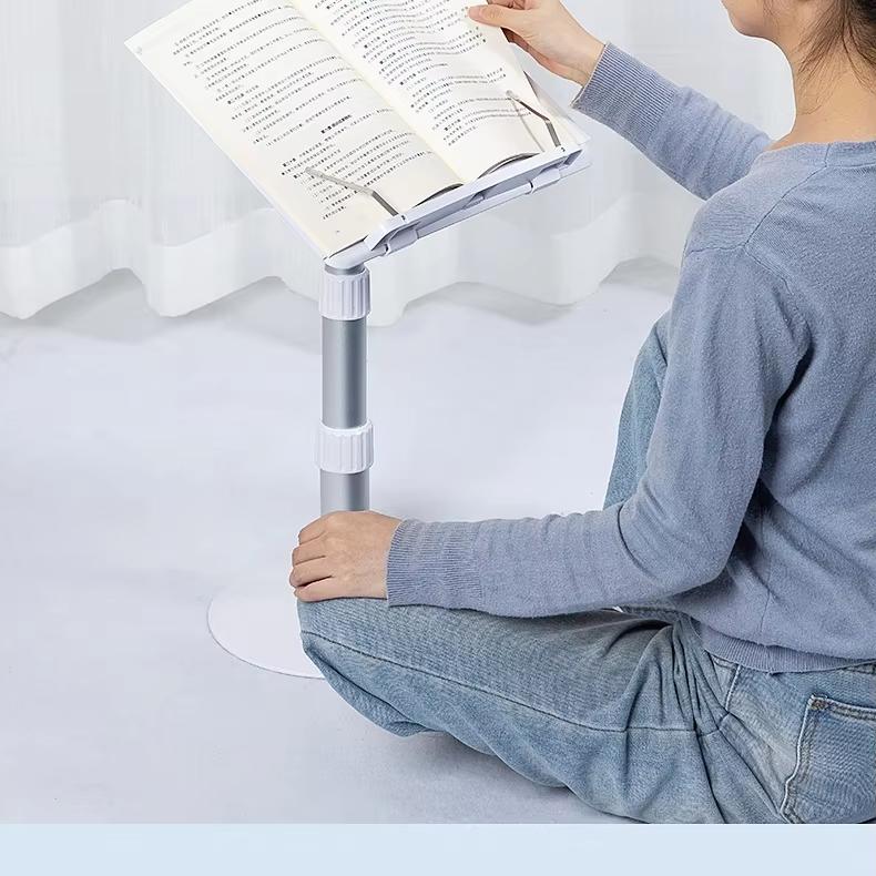 Adjustable Multifunctional Eco-friendly Plastic Reading Stand for Floor Bed Desk Use Manual Book Holder for Children Household