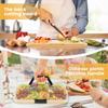 Wurstplatte mit durchsichtigem Deckel Tragbare Wurstbox mit 5/6 Fächern Multifunktionale Käseplatte Box für Küchen NEU