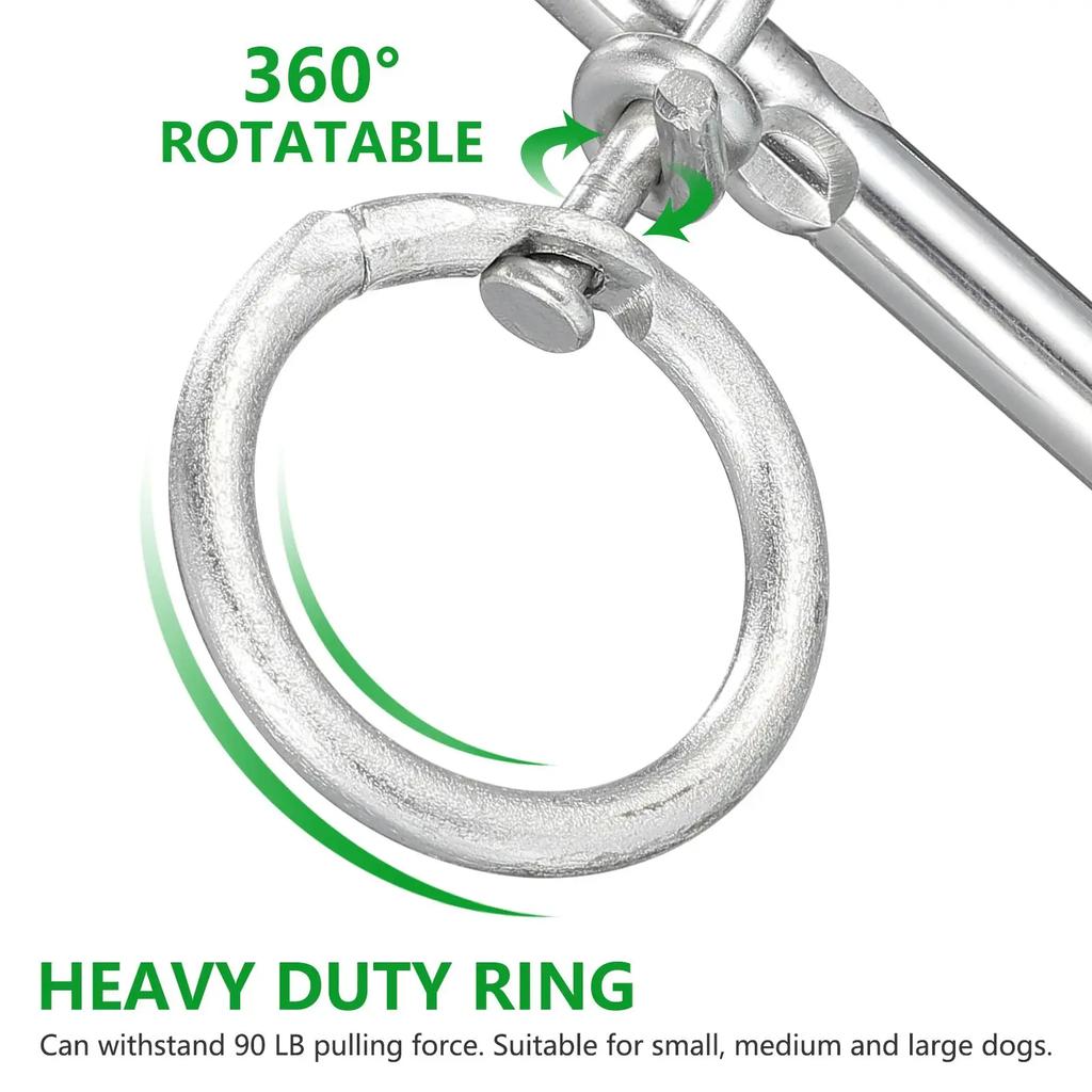 Dog Tie Stake Out Large Dogs Stakes Fixed Pile Ground Leash Iron Cable Heavy Duty