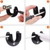 1 Set Closet Rod Bracket with Screws Rustproof Corrosion Resistant Simple Installation Curtain Rod Holder Closet Rod Support Kit