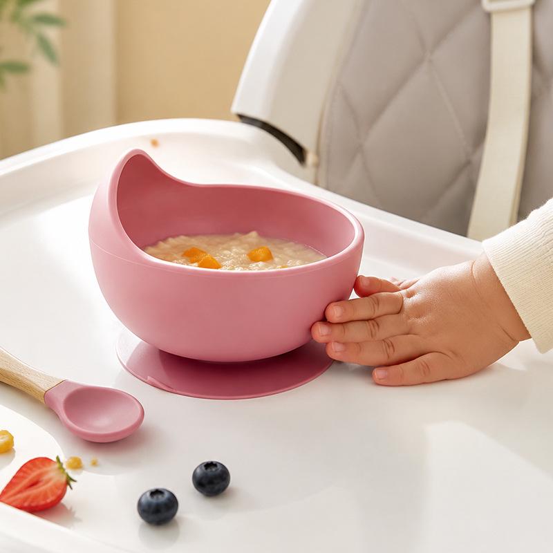 Silicone Children's Tableware Set - 6-Piece Divided Plate & Bowl Feeding Kit