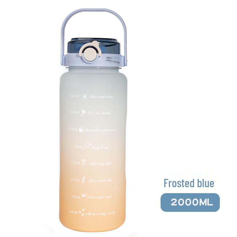 Qianxing Gradient Frosted Plastic Water Bottle