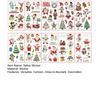 10Pcs Christmas Tattoo Stickers Waterproof Glow-in-the-dark Cartoon Stickers for Kids Festive Party Supplies