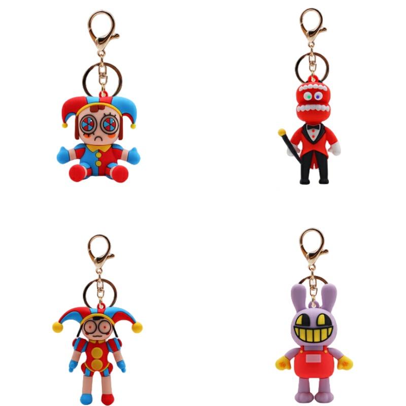 Der erstaunliche digitale Zirkus Silikon-Schlüsselanhänger-Anhänger Perfekt zum Verschenken an Geburtstagen, Abschlussfeiern und mehr!