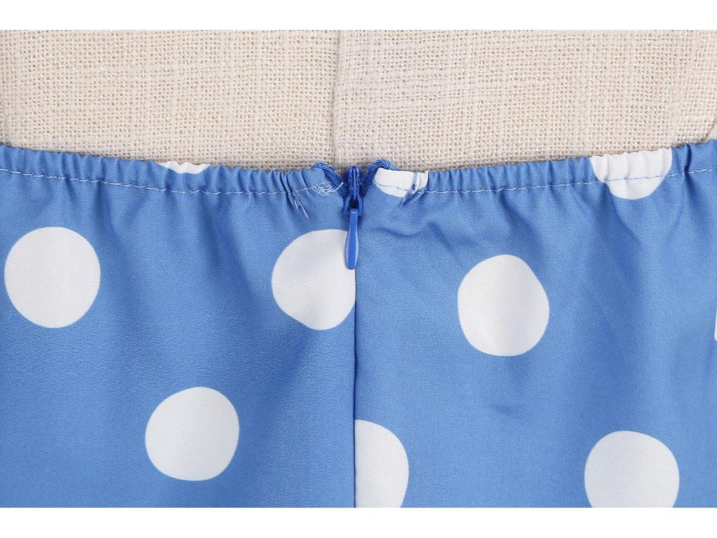 Hot-Selling Polka Dot Strapless Vintage Hepburn 50s Slimming Swing Dress