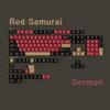 Original Red Samurai PBT Dye-Sublimated Keycaps: Cangjie, Arabic, Korean, German, French, Russian, Minority Languages