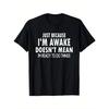 You Have To Wear A T-shirt While Awake, Men's Casual Short Sleeved Round Neck T-shirt Suitable for Summer Outdoor Street T-shirt