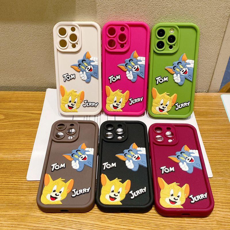 The new model is suitable for OPPO Reno12 mobile phone case three-dimensional Tom cat A60 cute cartoon creative couple