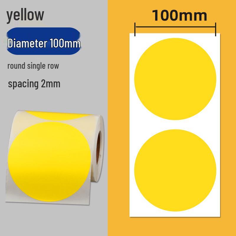 Colorful Self-Adhesive Round Dot Stickers - Writable Small Paper Labels