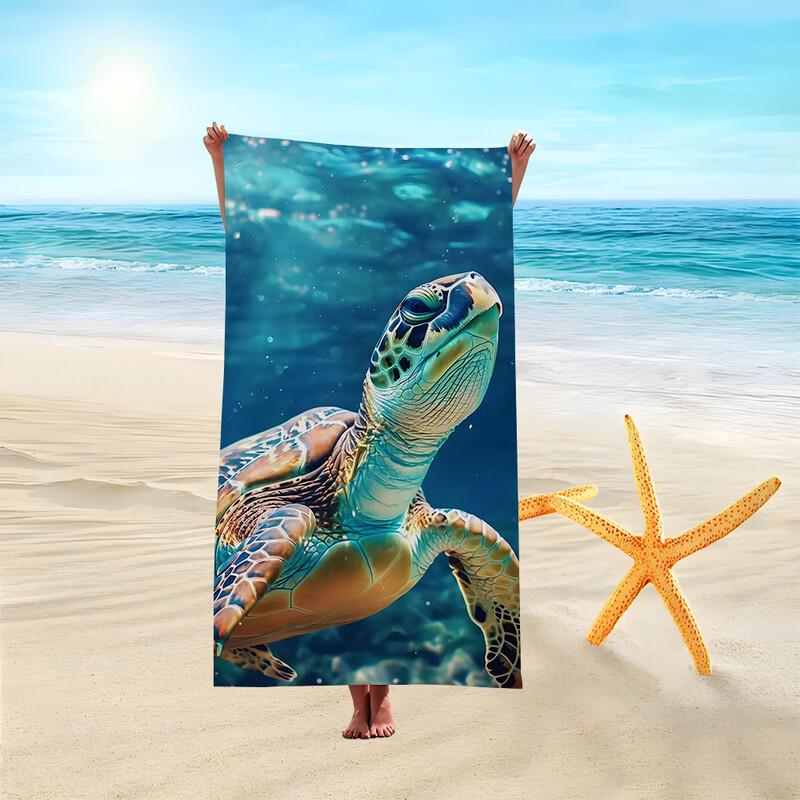 

Quick-Dry Printed Fleece Bath & Swimming Towel Set