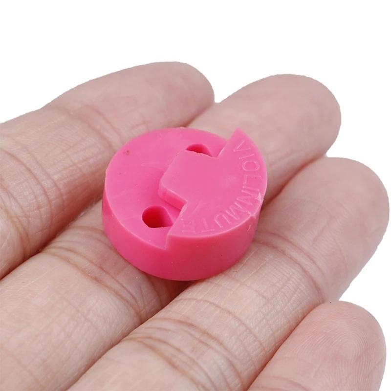 Packung mit 10 Gummi-Übungsdämpfern für Violine Musikinstrumenten-Zubehör Geeignet für reduzierte Lautstärken und klaren Ton