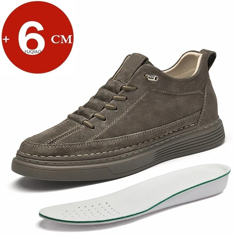 

Lift Men Sneakers Hidden Heels Elevator Shoes For Women 6CM Heighening Shoes Classics Thick Bottom Outdoor Casual Walking Shoes 36