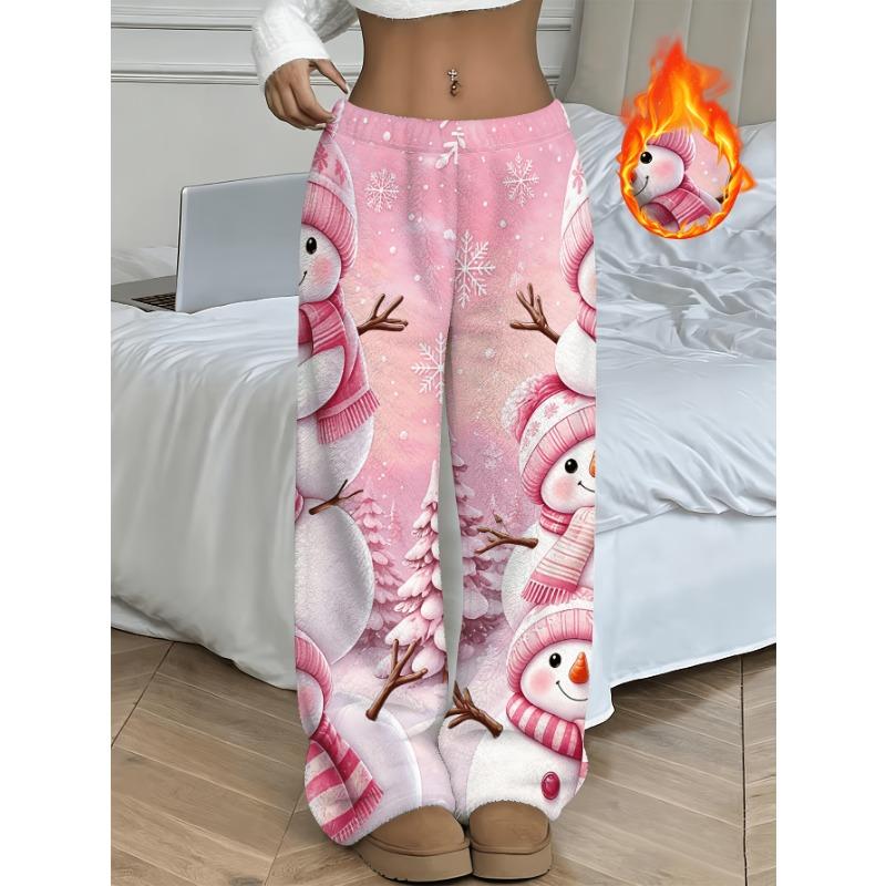 Women's casual home wear, autumn and winter women's plush pajamas - simple and comfortable, soft and warm plush fabric