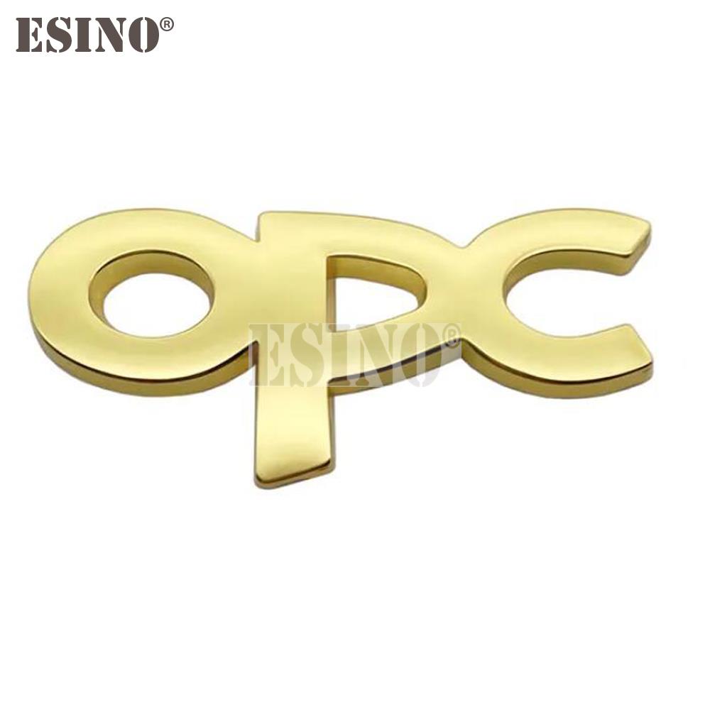 Car Styling OPC Line 3D Metal Zinc Alloy Car Badge Body Fender Adhesive Emblem for Opel Antara Astra Insignia Corsa Mokka Vectra