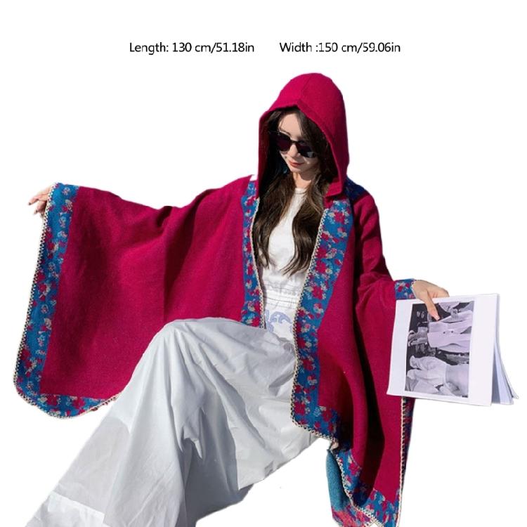 Travel Breathable Shawl Portable Comfortable Protective Tippet Fashion Elegant for Ladies Costume Accessories