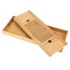 1Pc Bamboo Mini Tea Serving Tray Chinese Gongfu Tea Plate for Home Office Table 38*15cm
