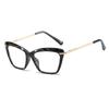 Latest Design Crystal Cat-Eye Frame Photochromism Prescription Lens Reading Glasses Women Anti Blue Light Hyperopia Eye Wear 0~+600