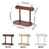 Wooden Key Storage Rack Eco-Friendly Space Saving Jewelry Display Rack Moisture-proof Large Capacity Table Shelf Hallway