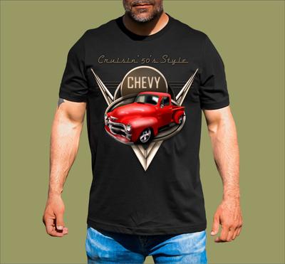 50'S STYLE CRUISIN CHEVY T-SHIRT