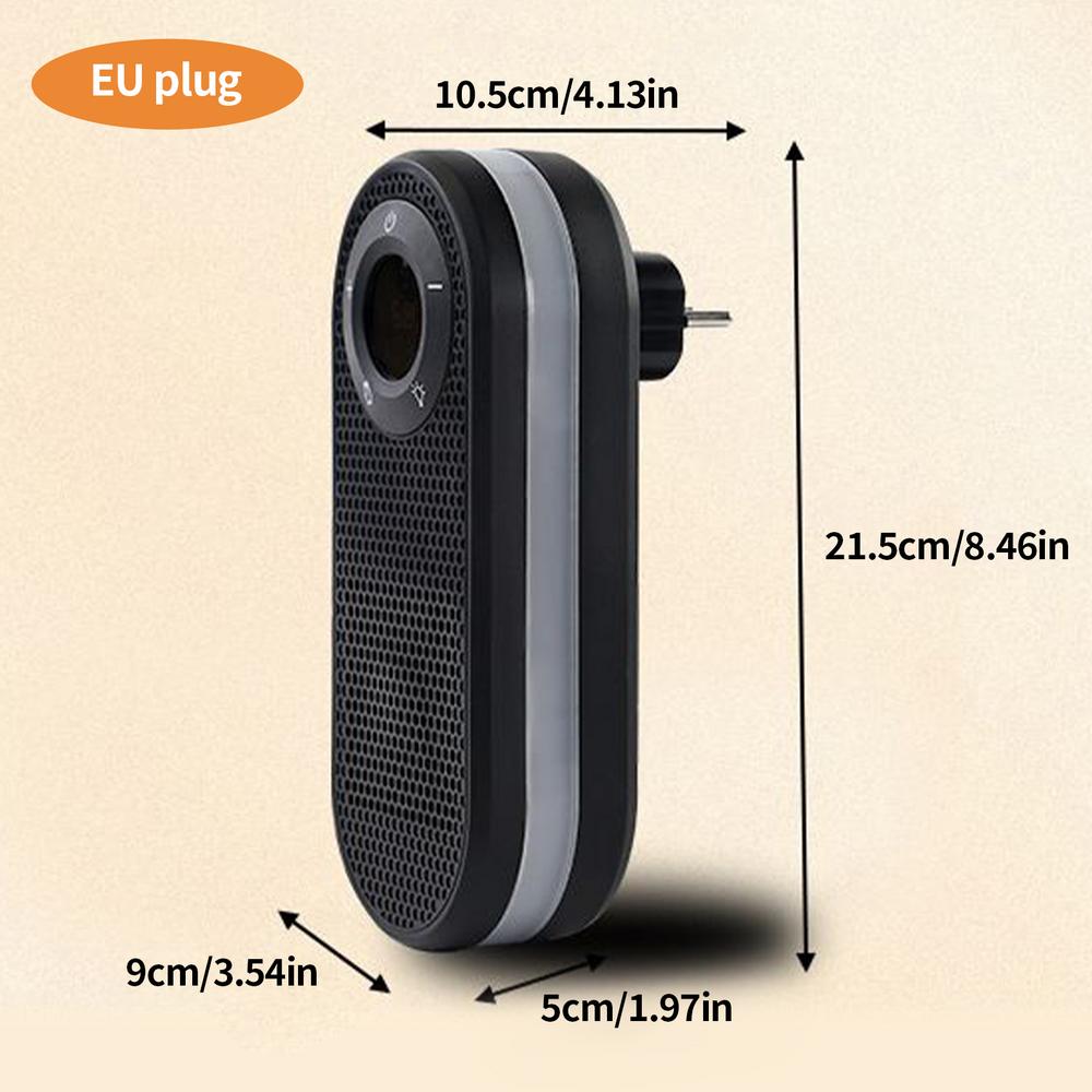 Space Heater 180 Degree Rotatable Room Heater With Remote LED Display Overheat Protection Warmer With Timer Function For Indoor